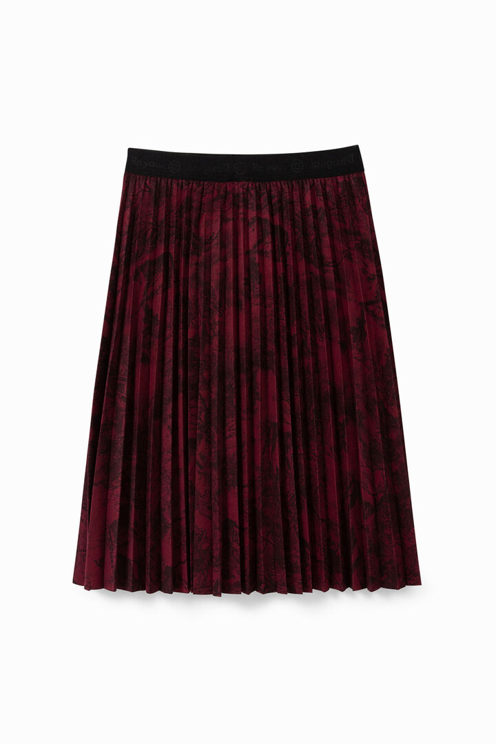 Pleated midi-skirt | Desigual