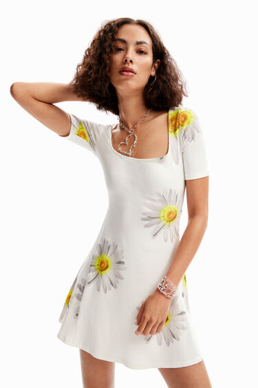 Vestit curt margarides M. Christian Lacroix | Desigual