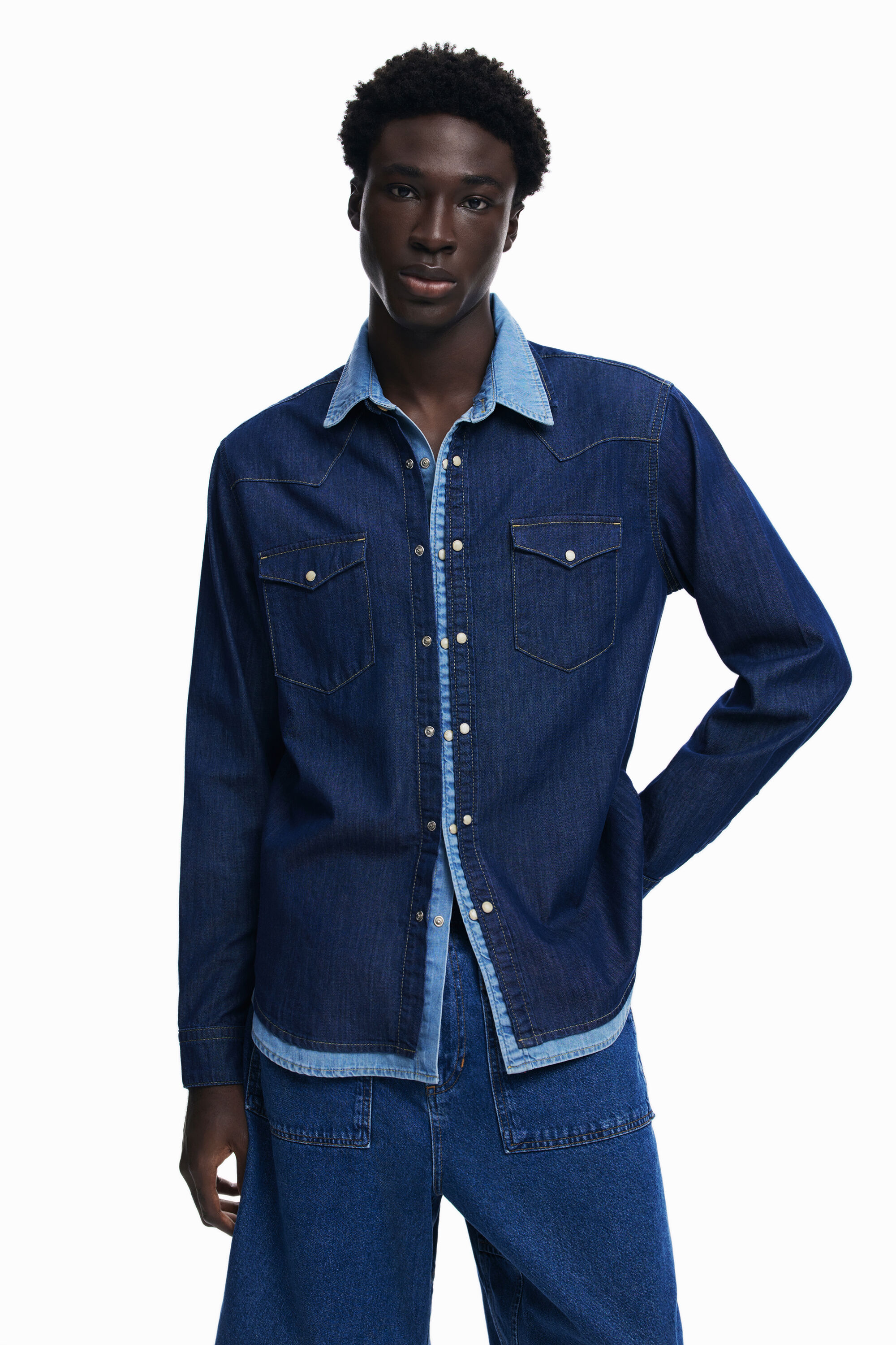 Camicia desigual uomo shop