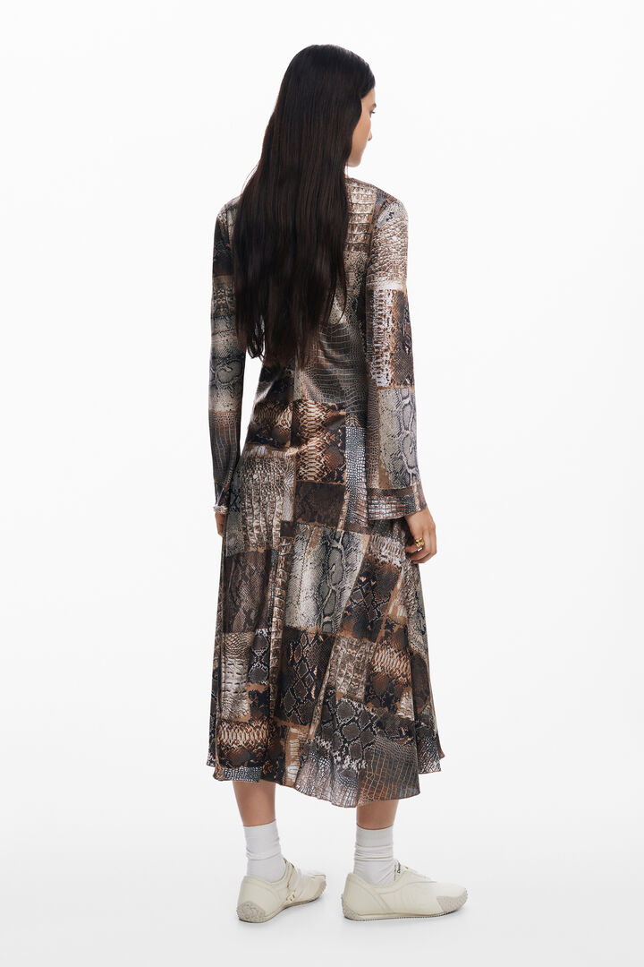 Flowy animal print dress | Desigual