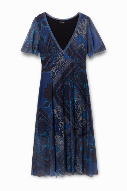 Flared double layer dress