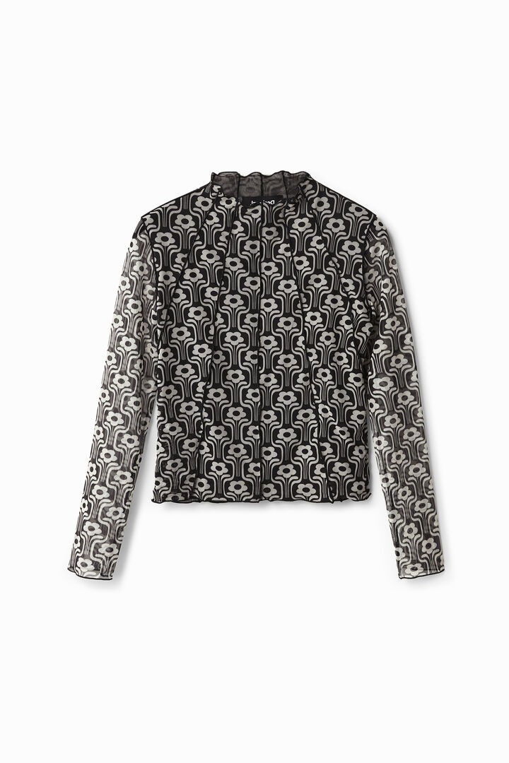 Camiseta tul estampado retro | Desigual