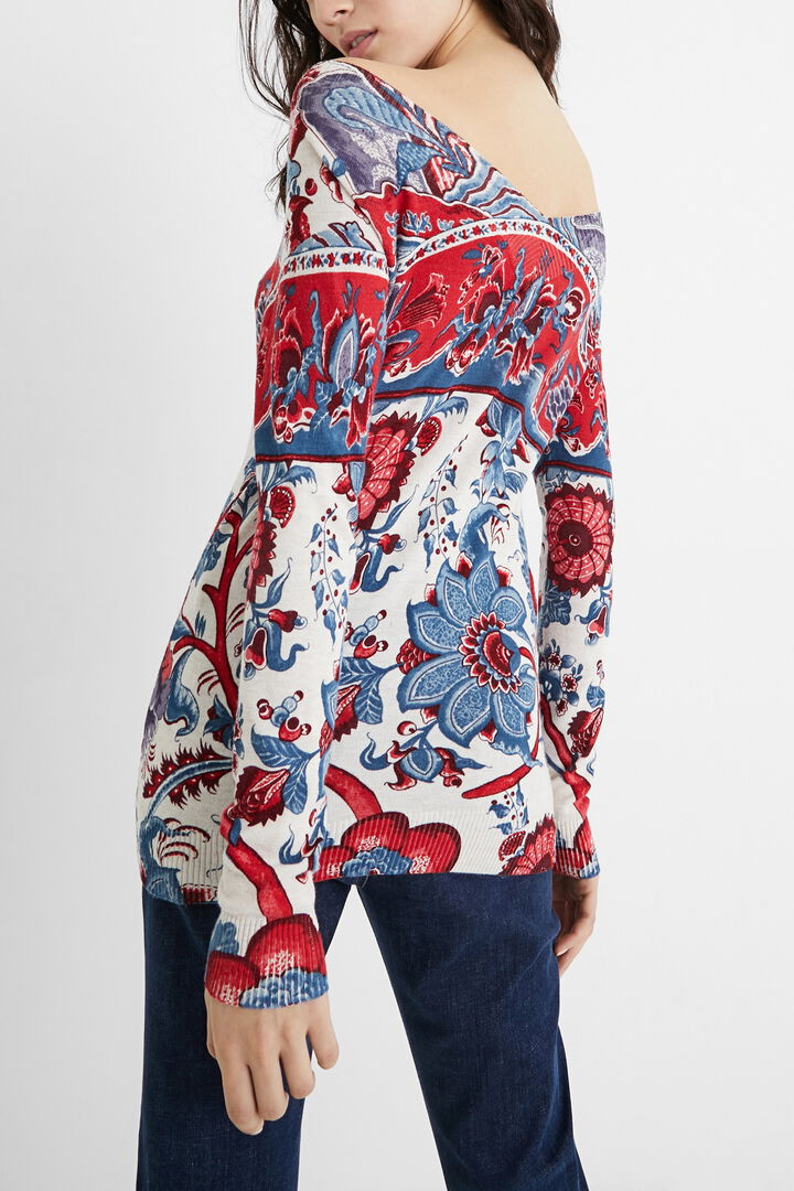 Floral knit jumper | Desigual