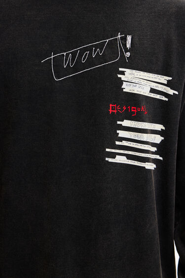 Camiseta manga larga texto | Desigual