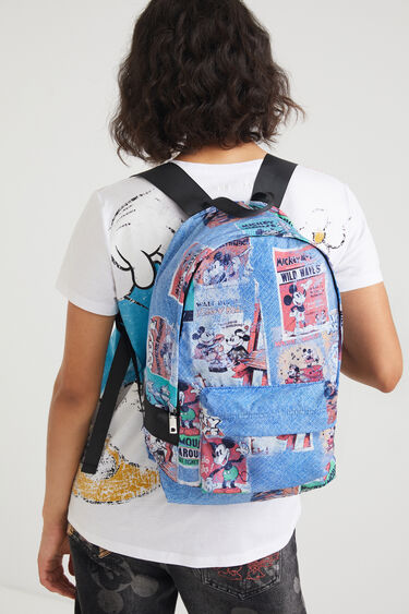 Folding backpack Mickey Mouse comic | Desigual