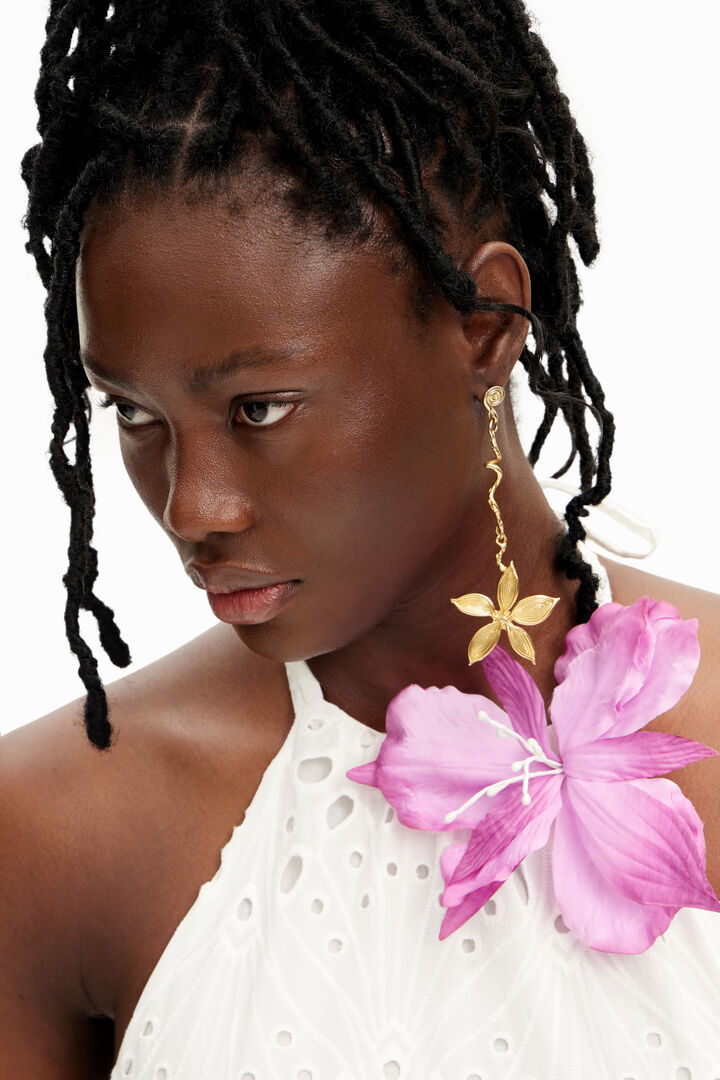 Robe longue broderies Stella Jean | Desigual
