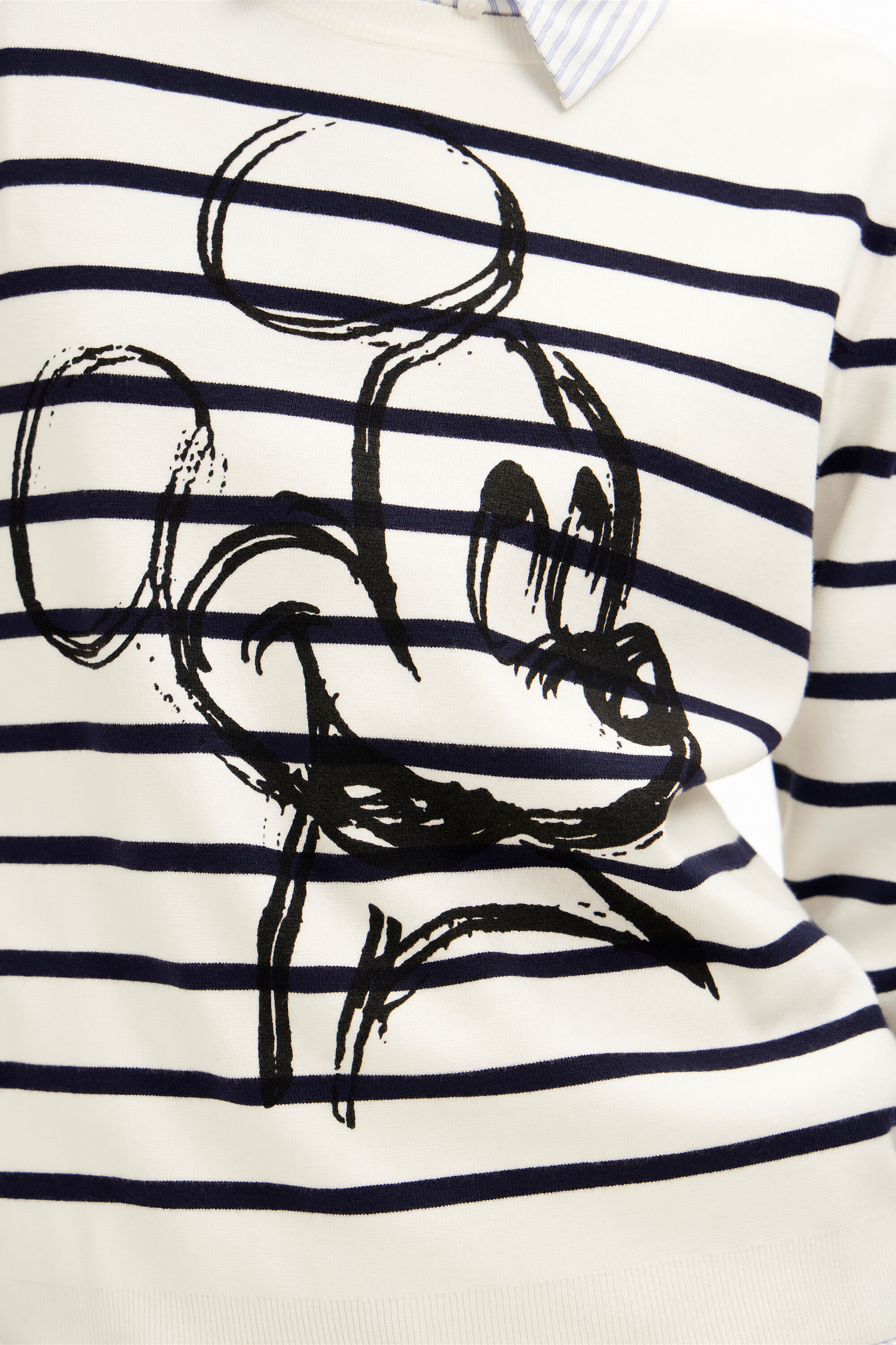 Striped mickey mouse sweater hot sale