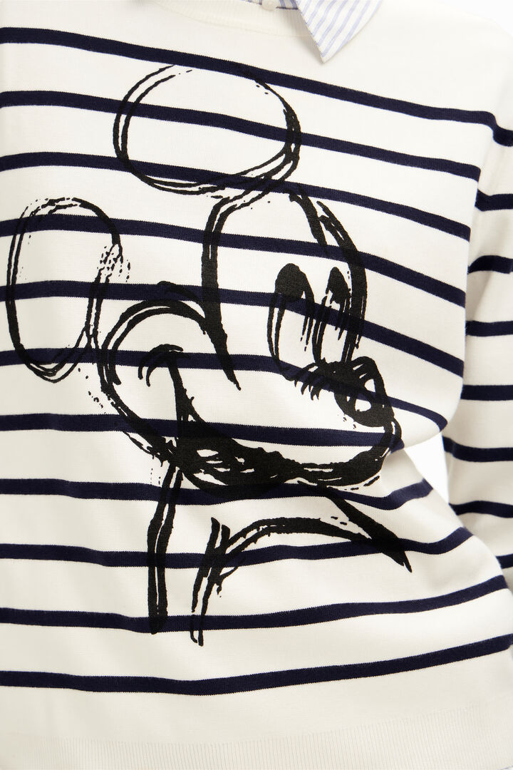 Striped Mickey Mouse pullover | Desigual