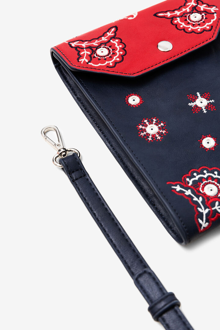 Längliches Portemonnaie mit Stickereien | Desigual
