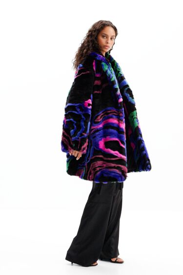 Cappotto effetto pelliccia M. Christian Lacroix | Desigual