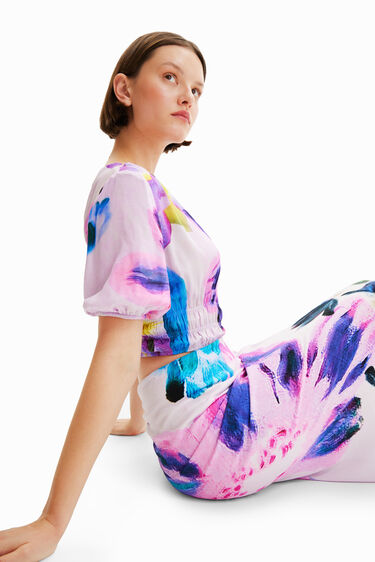 Brusa curta flors M. Christian Lacroix | Desigual