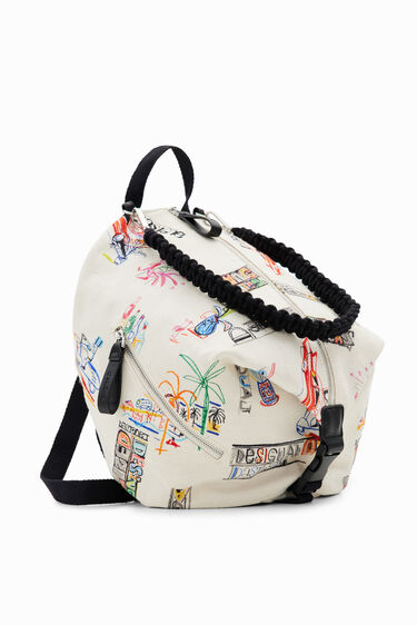 Sac à dos moyen convertible toile | Desigual