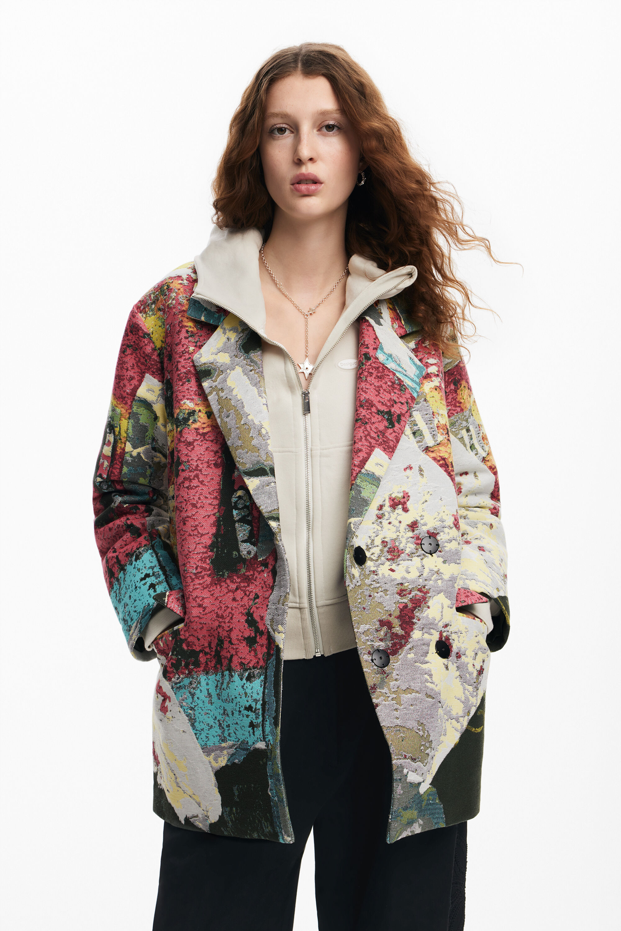 Manteau long desigual online
