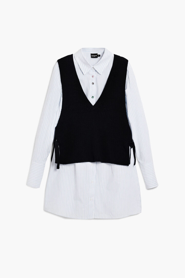 Shirt with detachable vest | Desigual