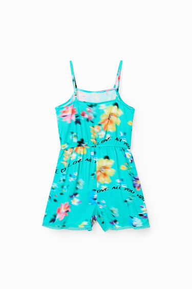 Short strappy playsuit | Desigual