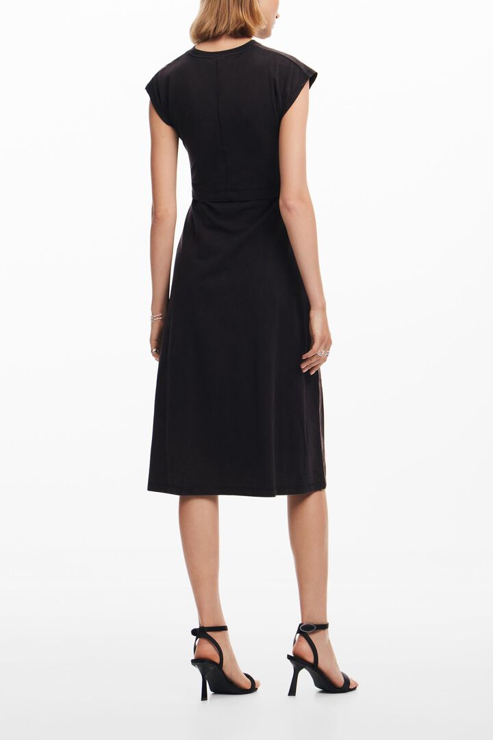 Gerimpelde midi-jurk | Desigual