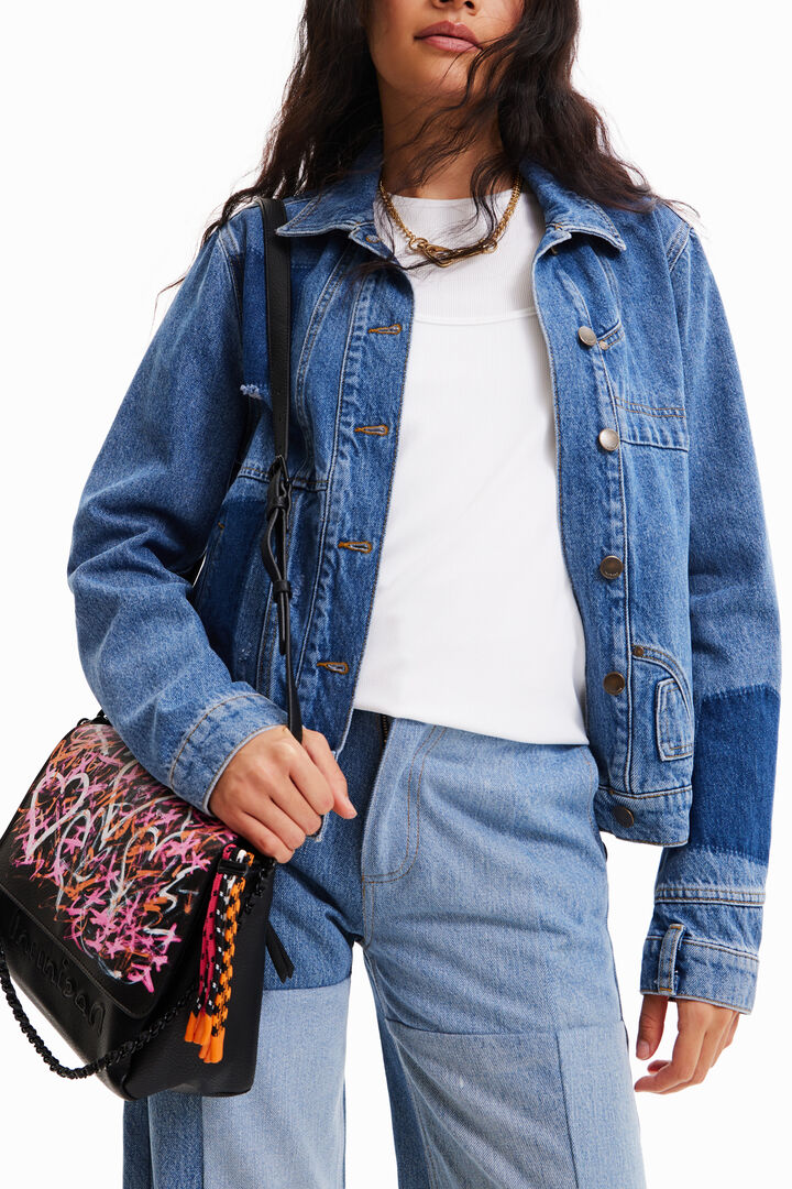 Borsa a tracolla con cuoricini | Desigual