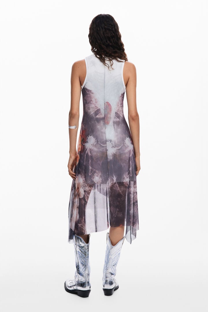 Vestido asimétrico flores | Desigual
