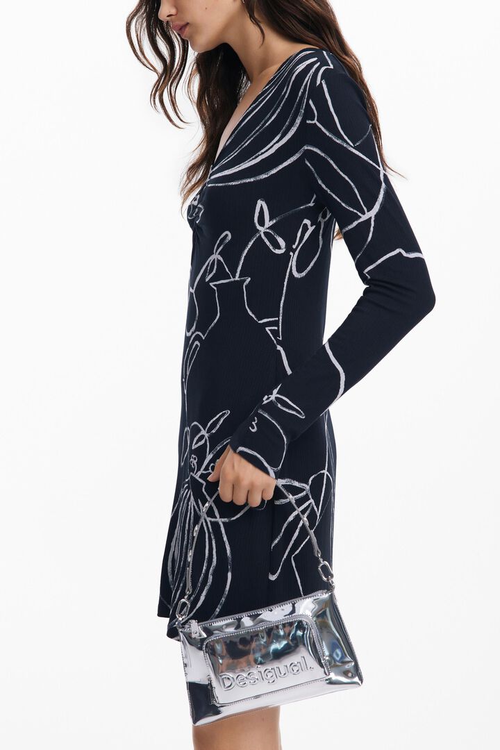 Vestido corto estampado
