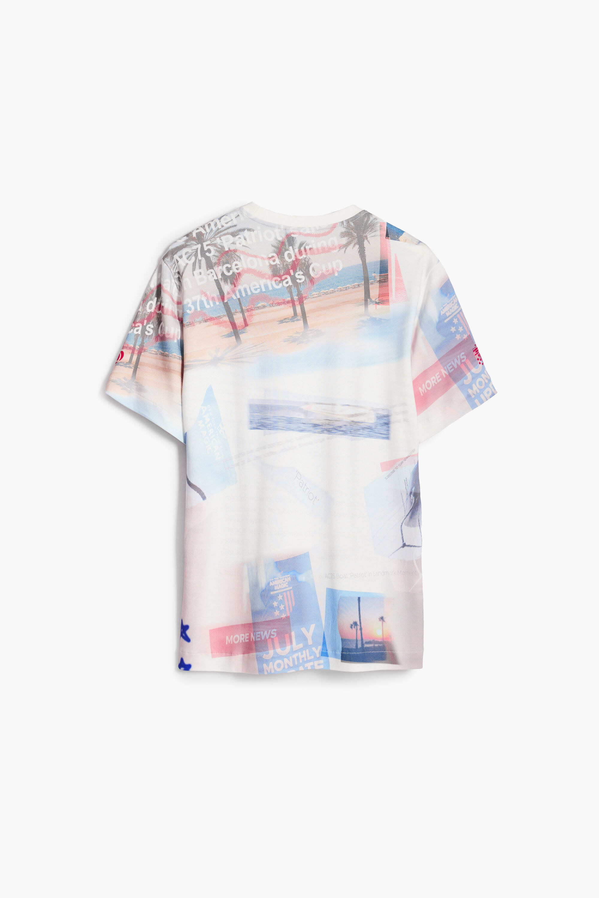 DESIGUAL AMERICAN MAGIC PRINTED T-SHIRT