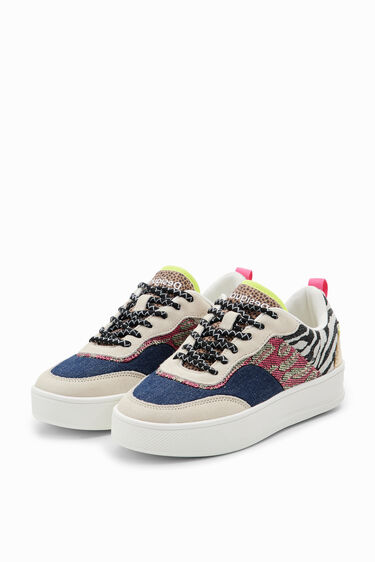 Sneakers plataforma patch | Desigual