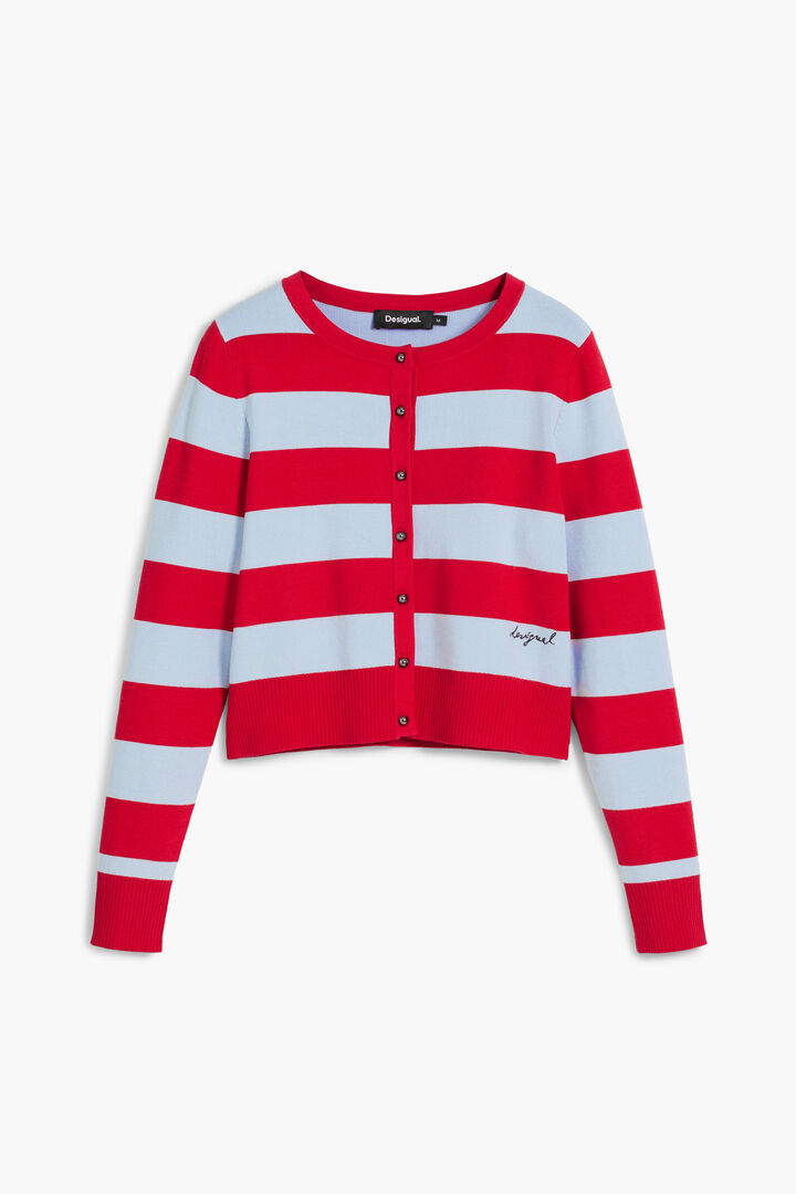 Ribbed striped cardigan | Desigual
