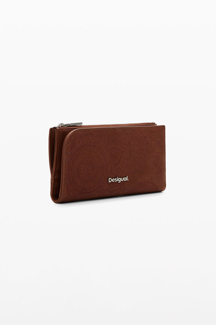 Large embroidered wallet | Desigual