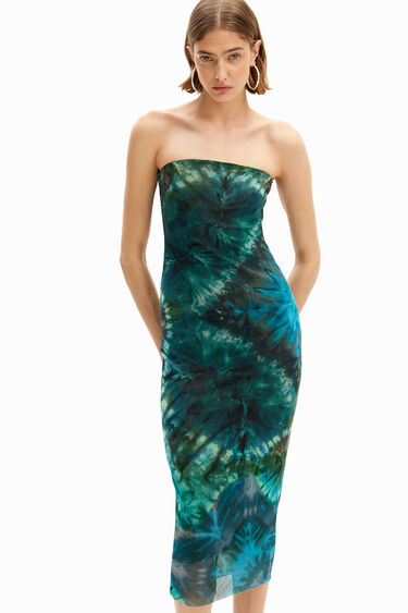 Sheath dress with cool floral print. | Desigual