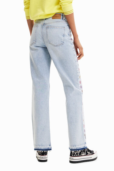 Texans Wide leg flors | Desigual
