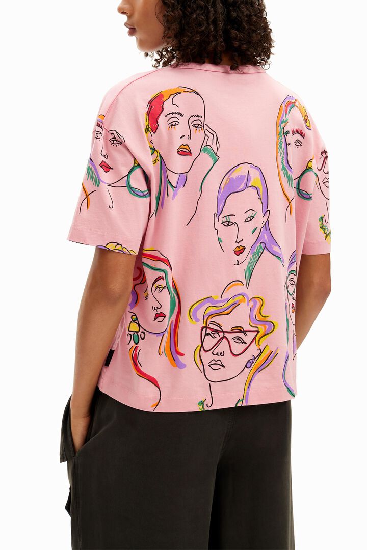 T-Shirt Arty-Gesichter | Desigual