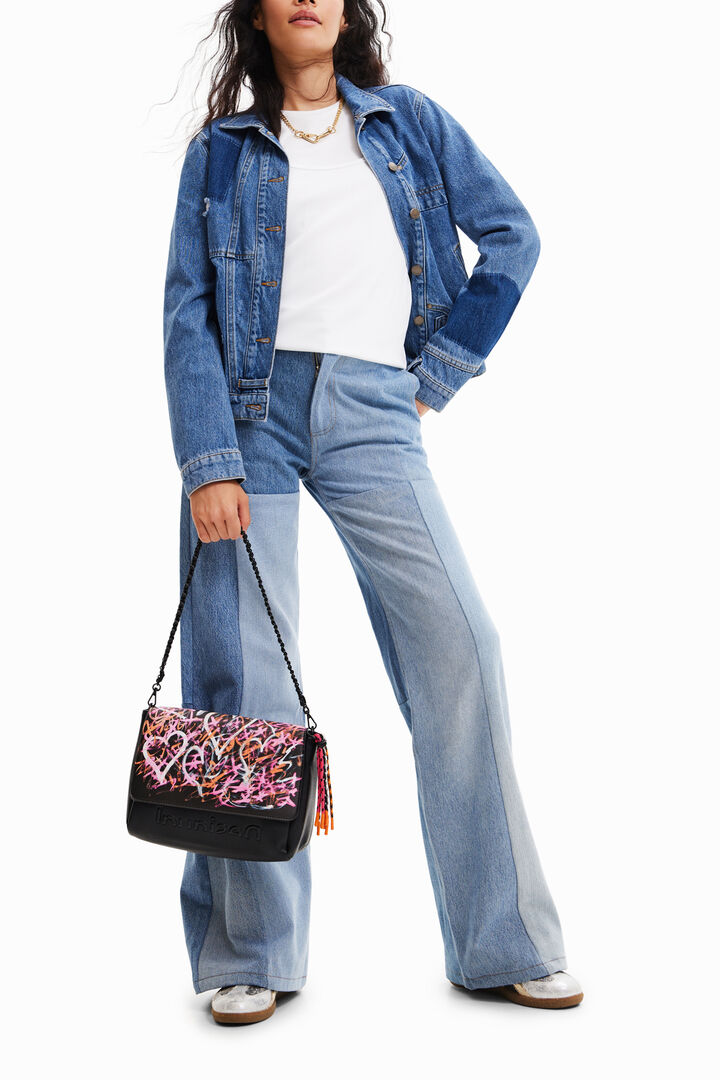 Borsa a tracolla con cuoricini | Desigual