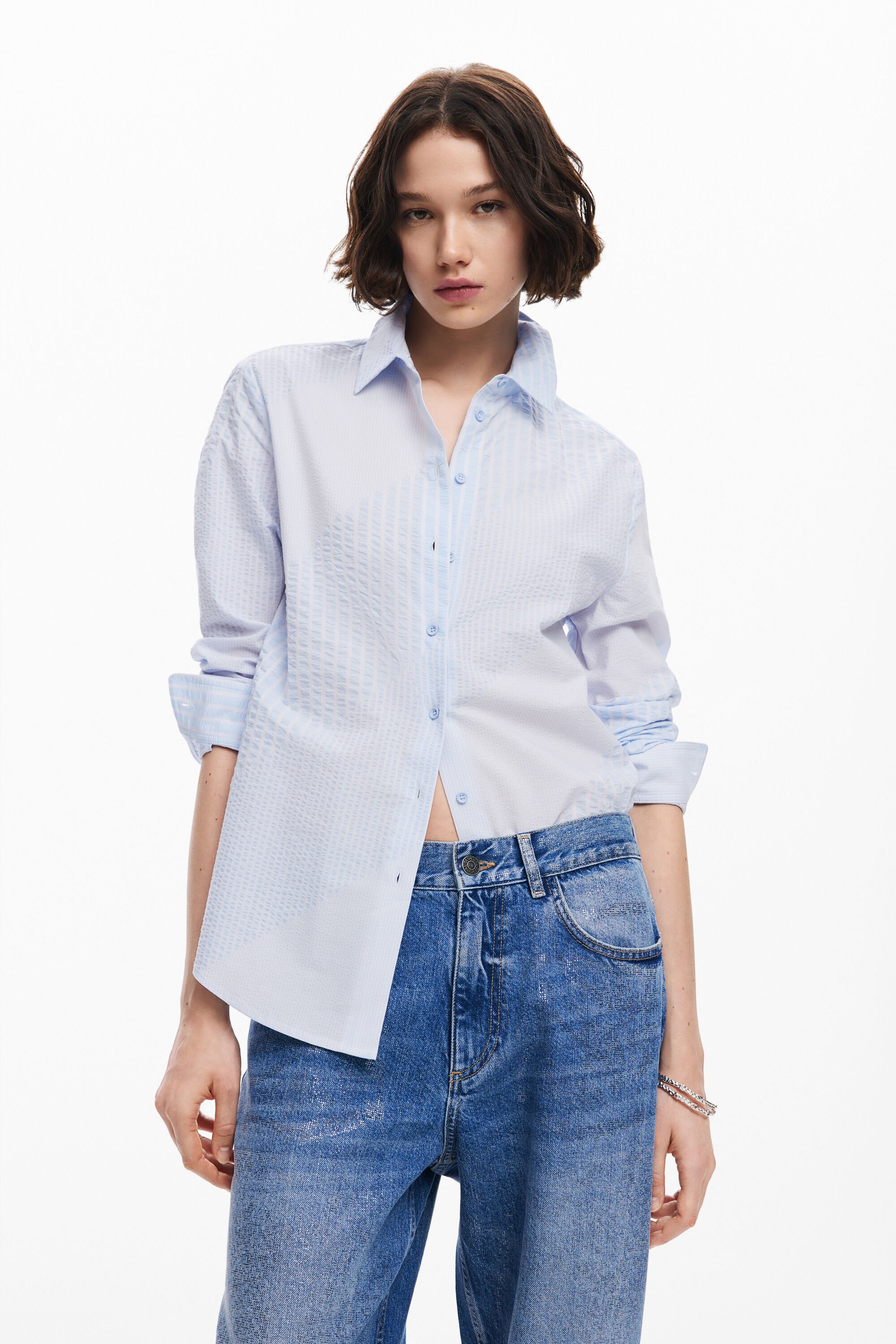 Camisas desigual mujer outlet online
