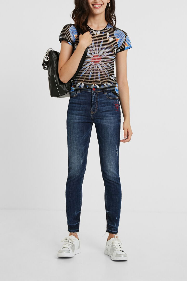 Knit T-shirt floral mandala | Desigual