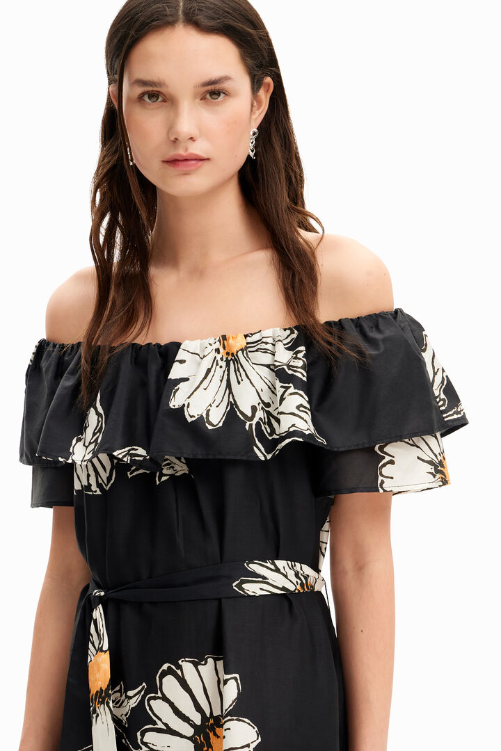 Daisy ruffle midi dress | Desigual