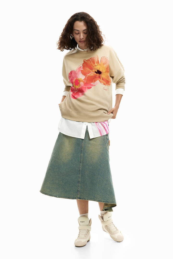 Floral print sweatshirt | Desigual