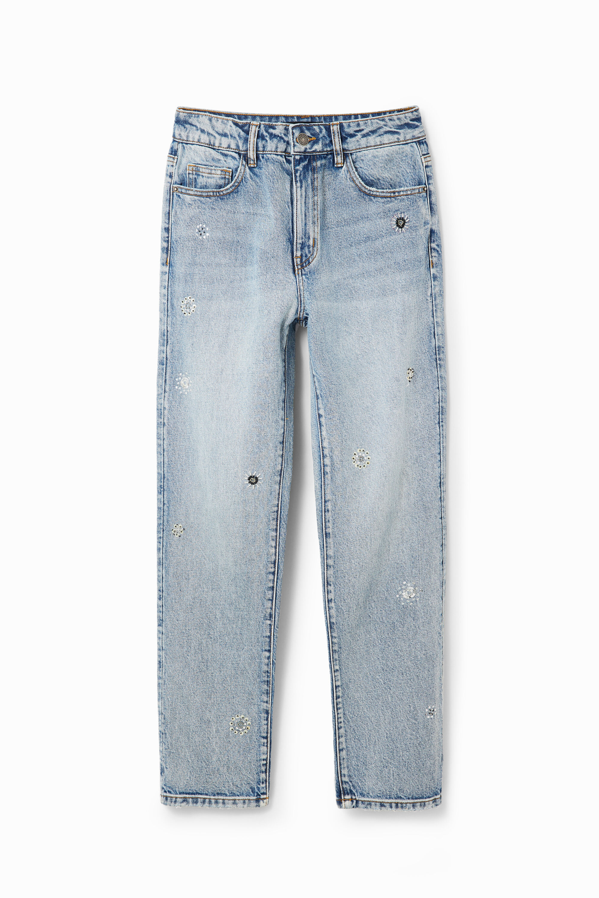 Women's Straight appliquéd jeans I