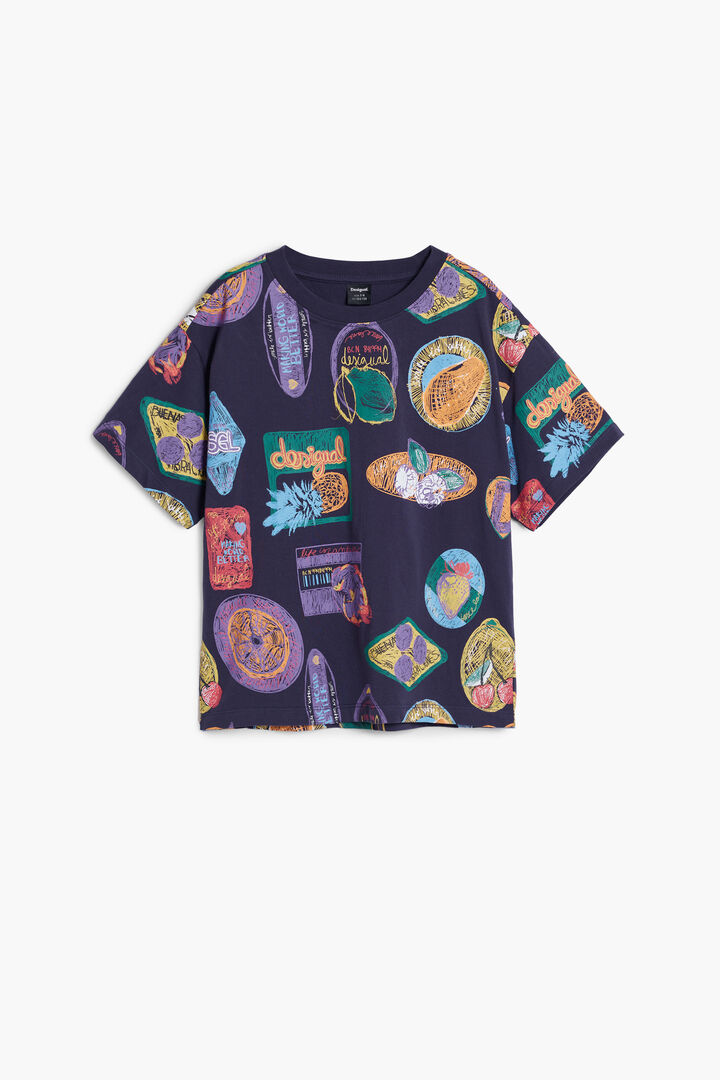 Camiseta sellos manga corta | Desigual