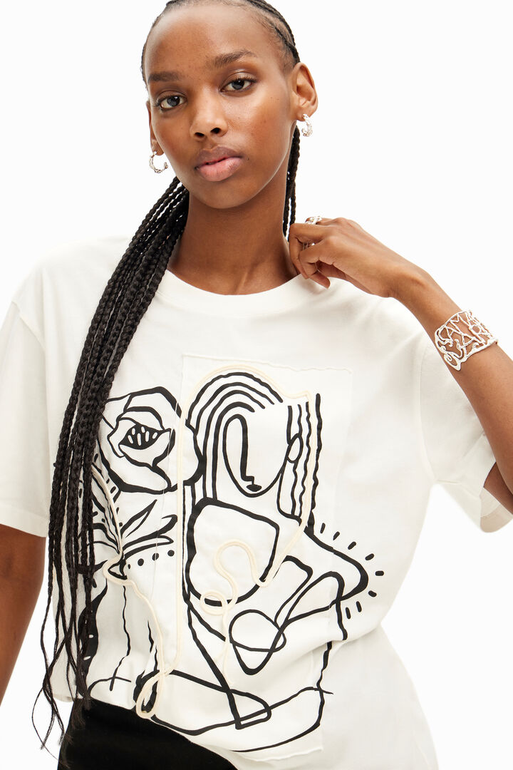 Arty illustration T-shirt | Desigual