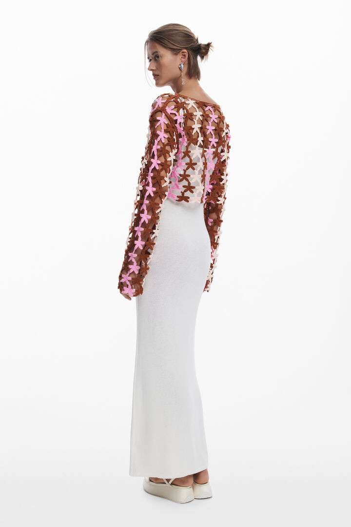 2-in-1 crochet dress | Desigual