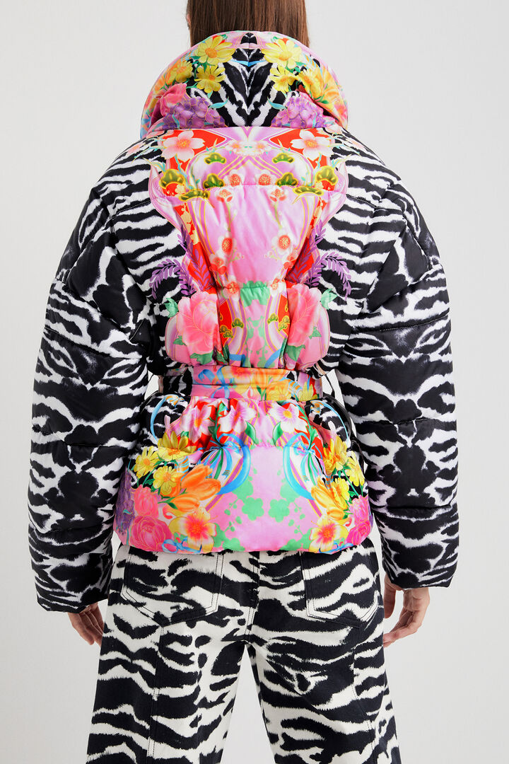 Oversized quilted coat | Desigual