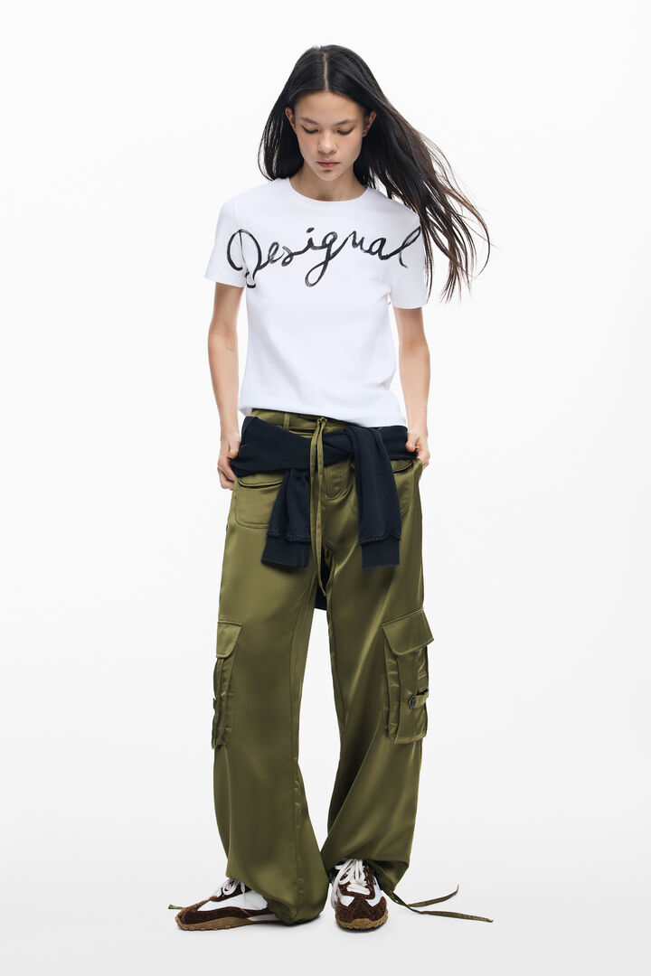 Knitted logo T-shirt | Desigual