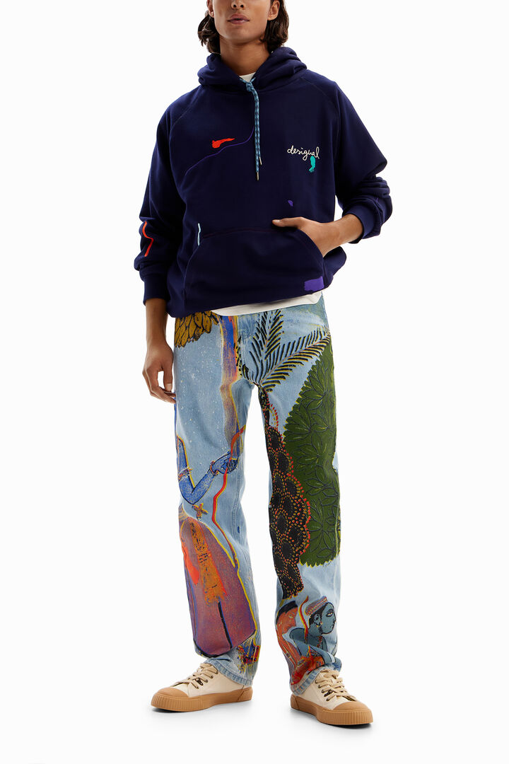 Sweat-shirt broderies peinture | Desigual