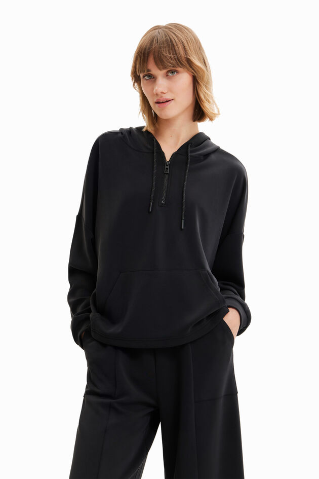Oversize soft-touch hoodie I Desigual.com