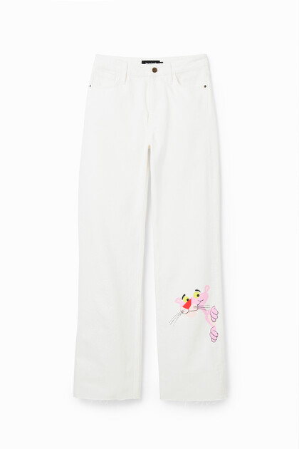 Jeans Wide leg Pantera Rosa