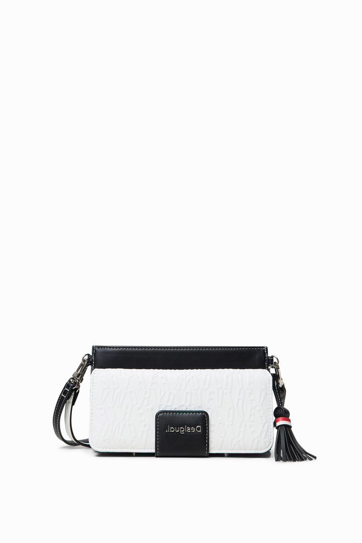 Clutch-Billetero 2-en-1 con letras en relieve | Desigual