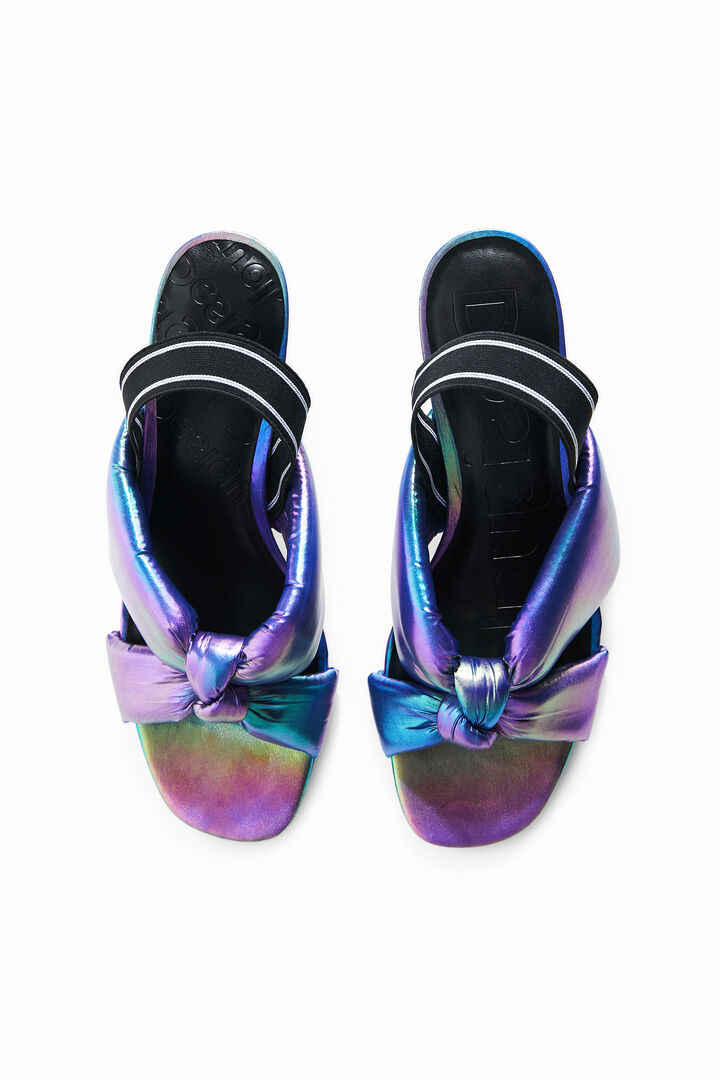 Iridescent heeled sandal | Desigual