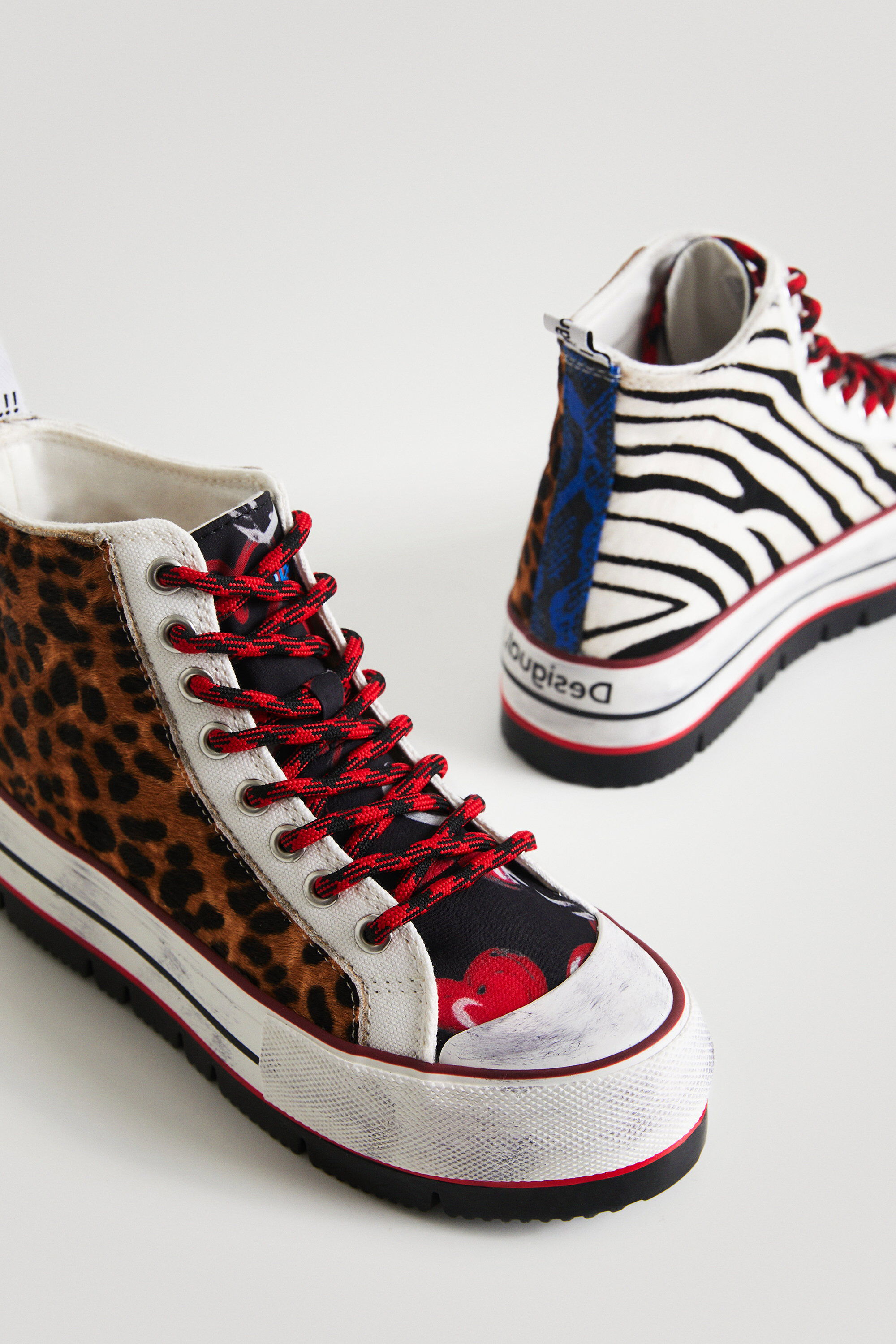 Animal print high top sneakers cheap