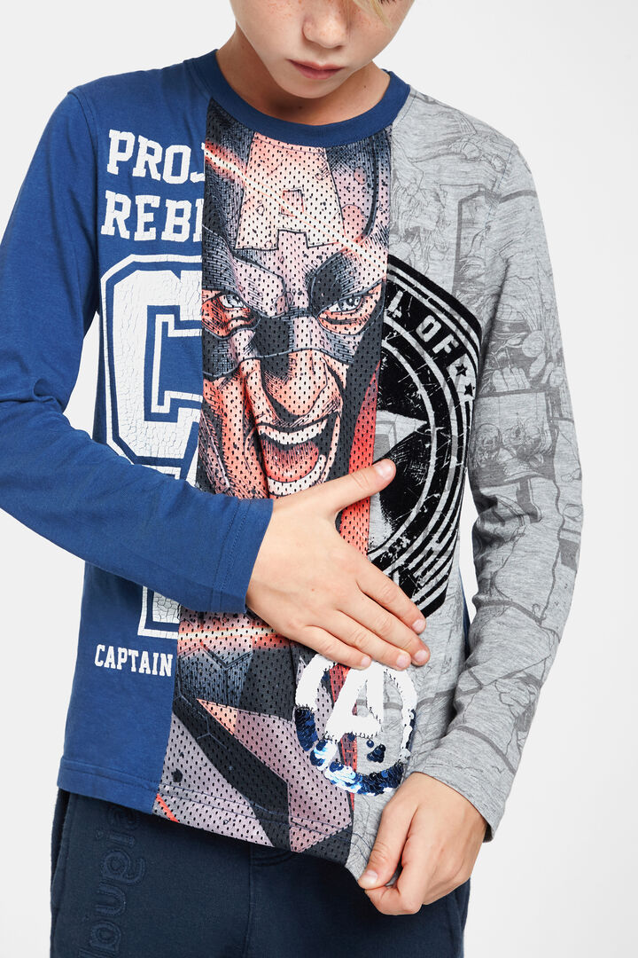 Camiseta héroes lentejuelas reversibles | Desigual