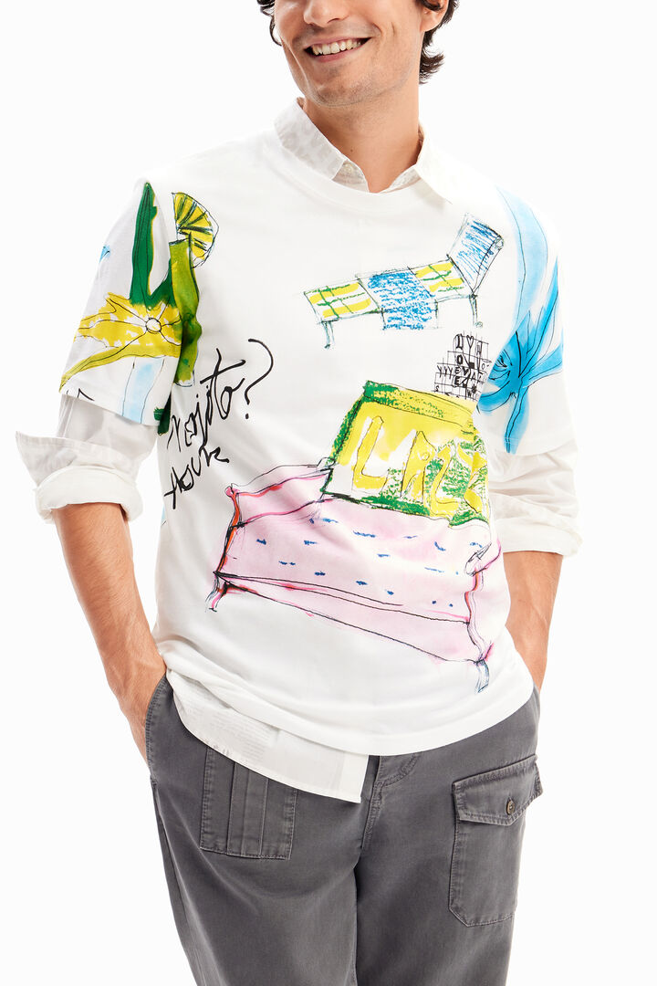Short-sleeve angel T-shirt | Desigual