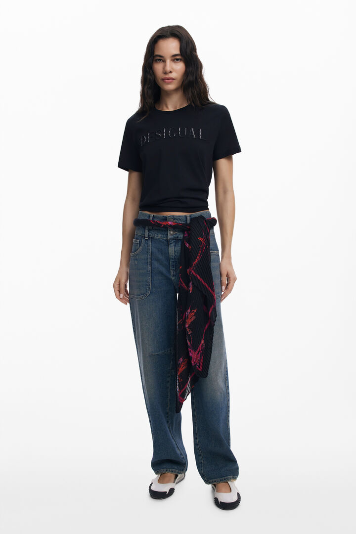 Foulard w orchidee w żywych kolorach | Desigual